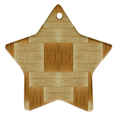 Texture Surface Beige Brown Tan Star Ornament (Two Sides)