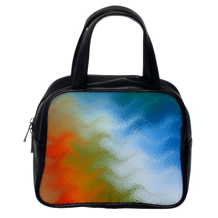 Texture Glass Colors Rainbow Classic Handbags (One Side)