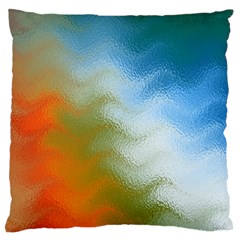 Texture Glass Colors Rainbow Large Cushion Case (one Side)