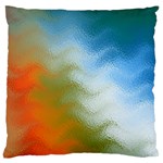 Texture Glass Colors Rainbow Large Cushion Case (One Side) Front