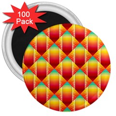 The Colors Of Summer 3  Magnets (100 Pack)