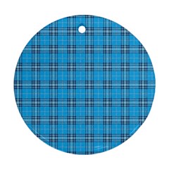 The Checkered Tablecloth Ornament (round) by Nexatart