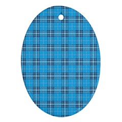 The Checkered Tablecloth Ornament (oval) by Nexatart