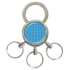 The Checkered Tablecloth 3-ring Key Chains by Nexatart