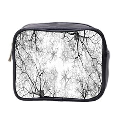 Tree Knots Bark Kaleidoscope Mini Toiletries Bag 2-side