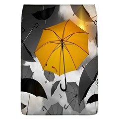 Umbrella Yellow Black White Flap Covers (l)  by Nexatart