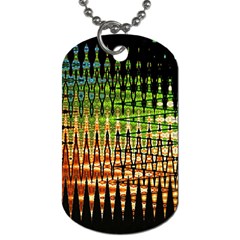 Triangle Patterns Dog Tag (one Side)