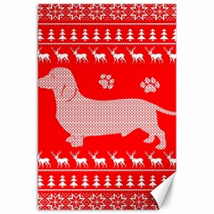 Ugly X Mas Design Canvas 24  X 36  by Nexatart