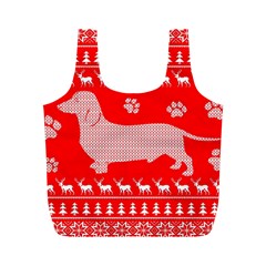 Ugly X Mas Design Full Print Recycle Bags (m)  by Nexatart