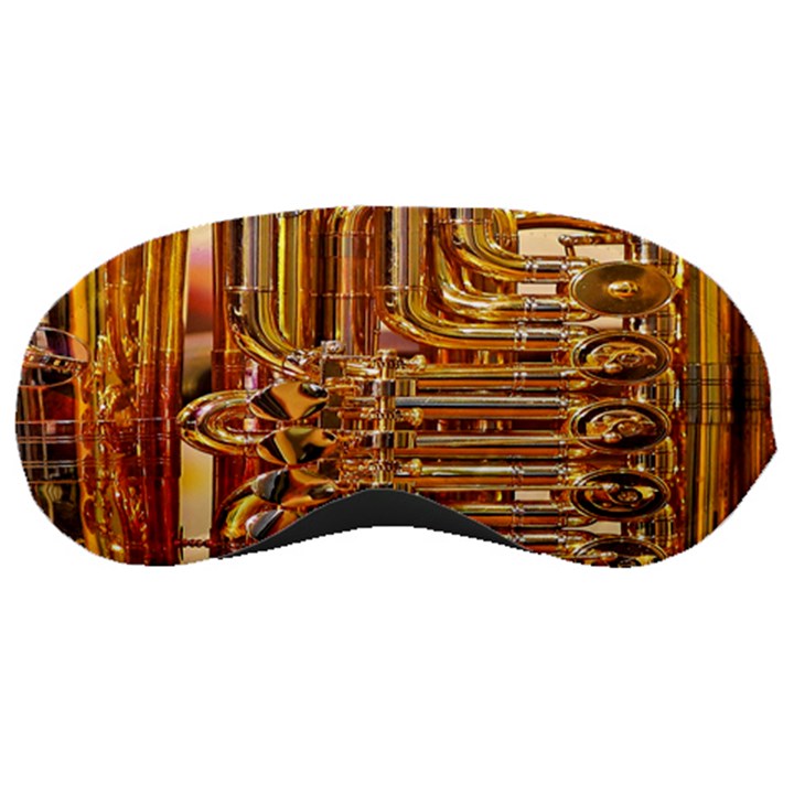 Tuba Valves Pipe Shiny Instrument Music Sleeping Masks