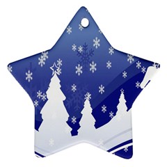 Vector Christmas Design Star Ornament (two Sides) by Nexatart