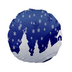 Vector Christmas Design Standard 15  Premium Round Cushions by Nexatart