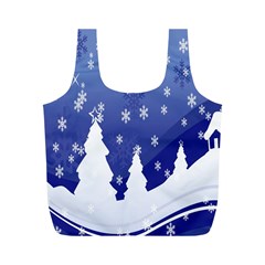 Vector Christmas Design Full Print Recycle Bags (m)  by Nexatart