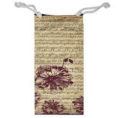 Vintage Music Sheet Song Musical Jewelry Bag by Nexatart