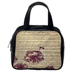 Vintage Music Sheet Song Musical Classic Handbags (one Side) by Nexatart