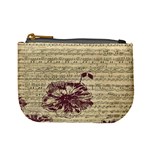 Vintage Music Sheet Song Musical Mini Coin Purses Front