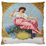 Vintage Art Collage Lady Fabrics Standard Flano Cushion Case (Two Sides) Front