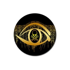 Virus Computer Encryption Trojan Magnet 3  (round) by Nexatart