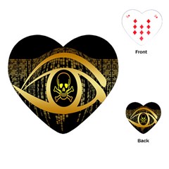 Virus Computer Encryption Trojan Playing Cards (heart)  by Nexatart