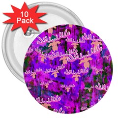 Watercolour Paint Dripping Ink 3  Buttons (10 Pack)  by Nexatart