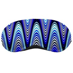 Waves Wavy Blue Pale Cobalt Navy Sleeping Masks by Nexatart