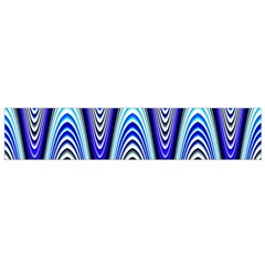 Waves Wavy Blue Pale Cobalt Navy Flano Scarf (small) by Nexatart