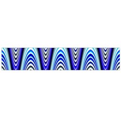 Waves Wavy Blue Pale Cobalt Navy Flano Scarf (large) by Nexatart