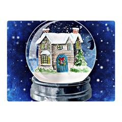 Winter Snow Ball Snow Cold Fun Double Sided Flano Blanket (mini) 