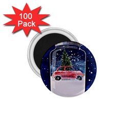 Winter Snow Ball Snow Cold Fun 1 75  Magnets (100 Pack)  by Nexatart