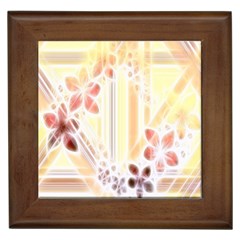 Swirl Flower Curlicue Greeting Card Framed Tiles by Nexatart