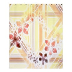 Swirl Flower Curlicue Greeting Card Shower Curtain 60  X 72  (medium)  by Nexatart
