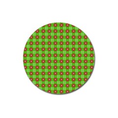 Wrapping Paper Christmas Paper Magnet 3  (round) by Nexatart