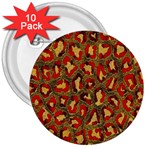 Stylized Background For Scrapbooking Or Other 3  Buttons (10 pack)  Front