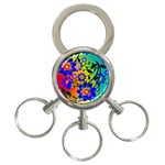 Abstract Background Backdrop Design 3-Ring Key Chains Front