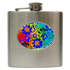 Abstract Background Backdrop Design Hip Flask (6 Oz)