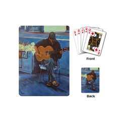 Man And His Guitar Playing Cards (mini)  by digitaldivadesigns