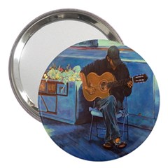 Man And His Guitar 3  Handbag Mirrors