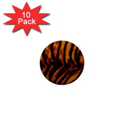 Animal Background Cat Cheetah Coat 1  Mini Buttons (10 Pack)  by Amaryn4rt