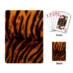 Animal Background Cat Cheetah Coat Playing Card by Amaryn4rt