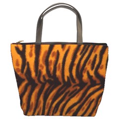 Animal Background Cat Cheetah Coat Bucket Bags by Amaryn4rt