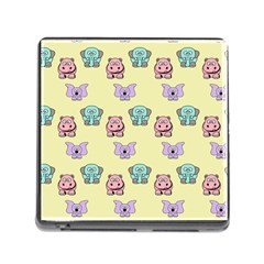 Animals Pastel Children Colorful Memory Card Reader (square) by Amaryn4rt