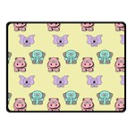 Animals Pastel Children Colorful Fleece Blanket (Small) 50 x40  Blanket Front