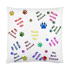 Animals Pets Dogs Paws Colorful Standard Cushion Case (two Sides)