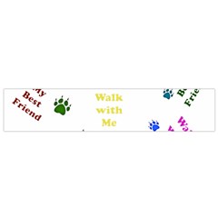 Animals Pets Dogs Paws Colorful Flano Scarf (small) by Amaryn4rt