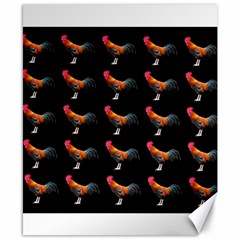 Background Pattern Chicken Fowl Canvas 8  X 10  by Amaryn4rt