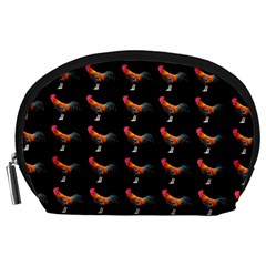 Background Pattern Chicken Fowl Accessory Pouches (large)  by Amaryn4rt