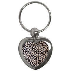 Background Pattern Leopard Key Chains (heart)  by Amaryn4rt