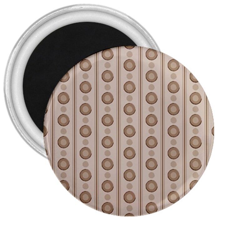 Background Rough Stripes Brown Tan 3  Magnets