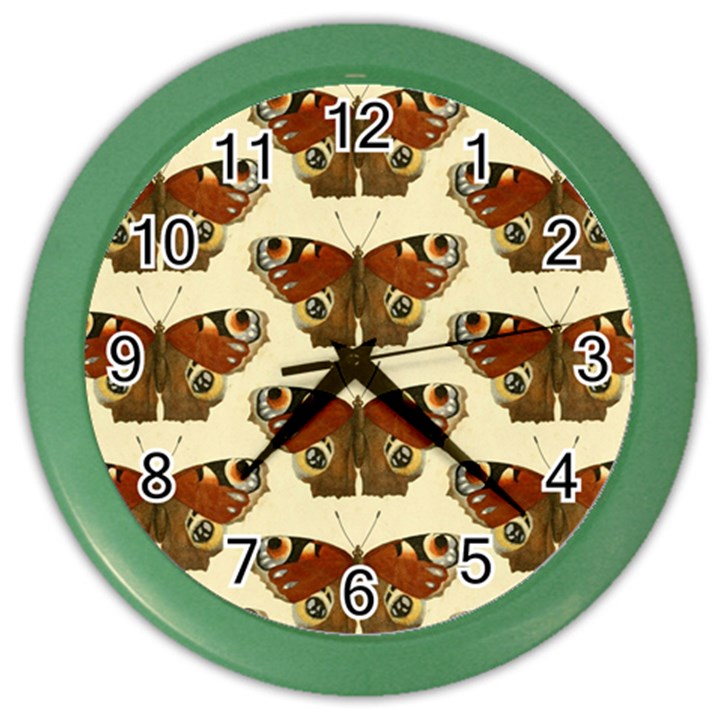 Butterfly Butterflies Insects Color Wall Clocks