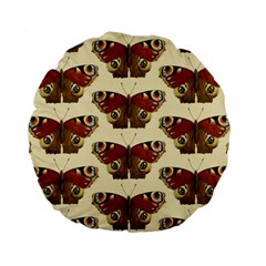 Butterfly Butterflies Insects Standard 15  Premium Flano Round Cushions by Amaryn4rt